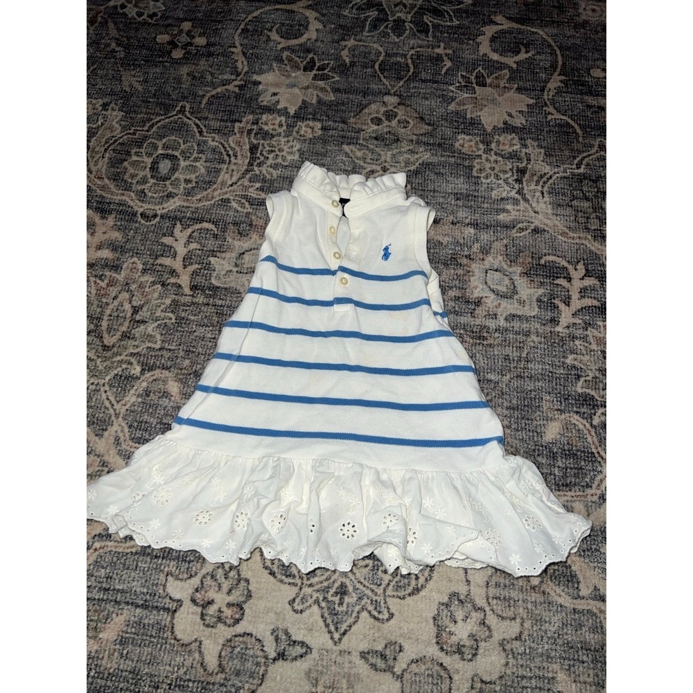 Polo Ralph Lauren Infant Stripe Eyelet Lace Dress